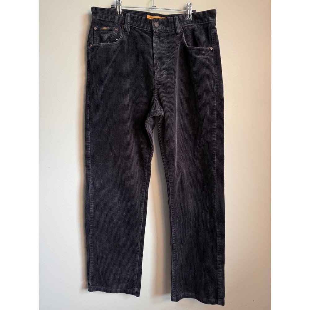 Gotcha Mens Black Corduroy Pants 34 Vintage Skater Surf Streetwear 90s